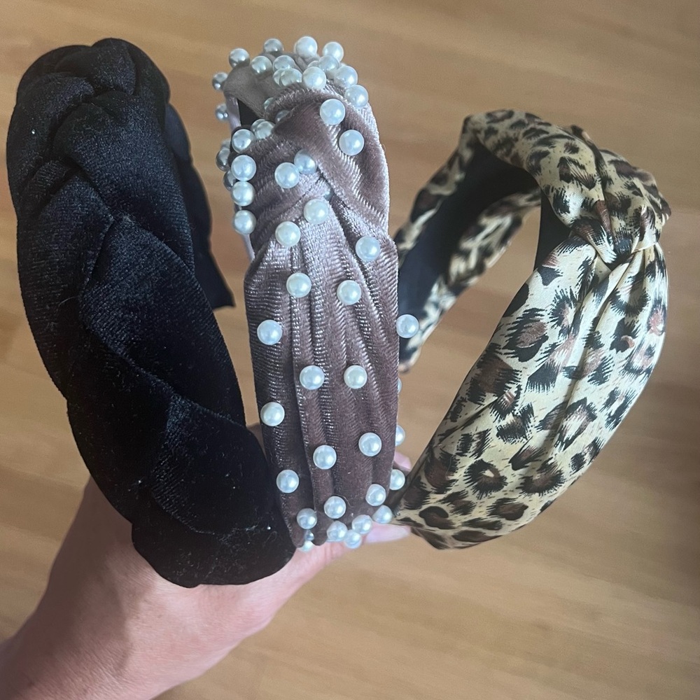 🕶️headband collection set of 3 comfortable chic knot headband hair accessories